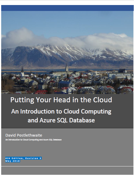 David’s book: Putting Your Head in the Clouds
