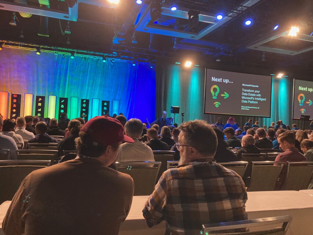Almost time to start the keynote