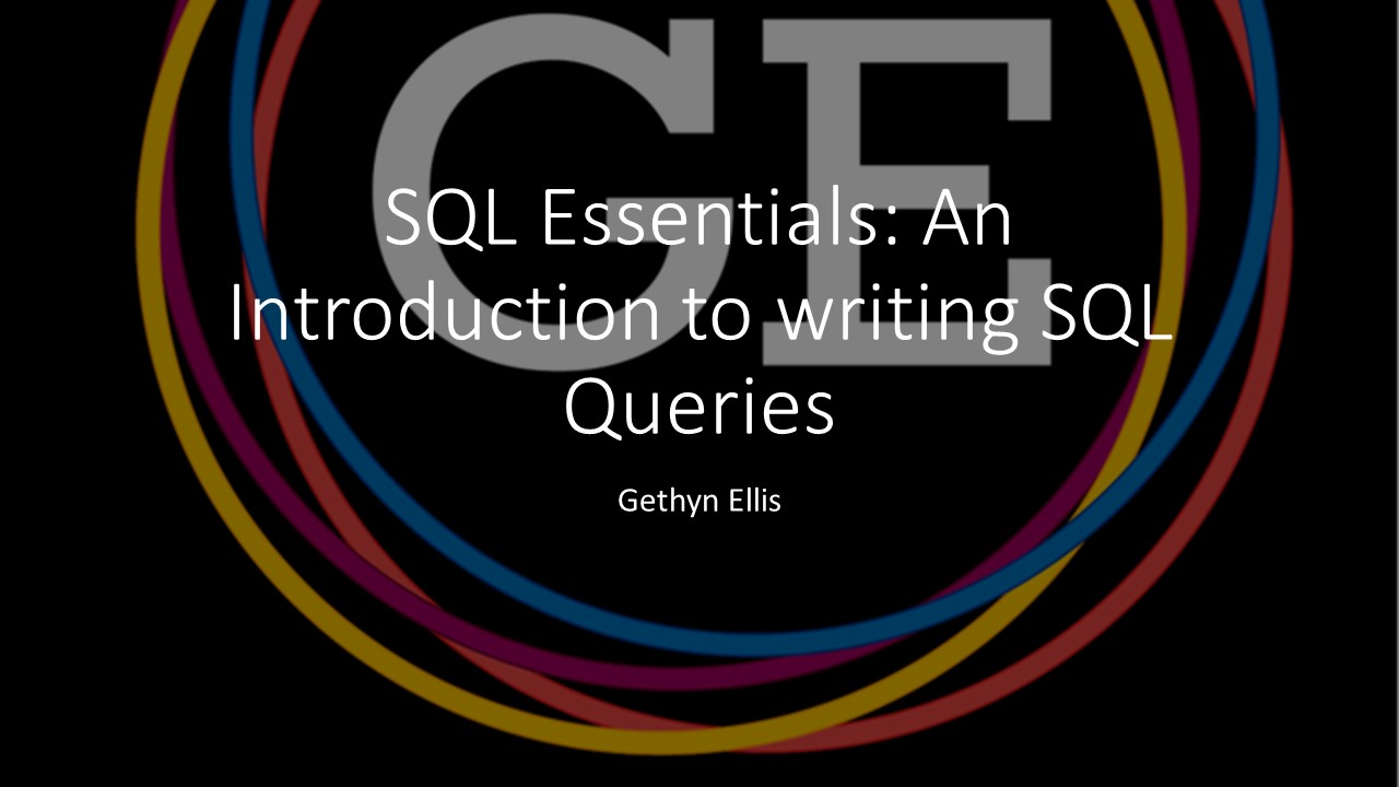 SQL Essentials - An introduction to writing SQL Queries