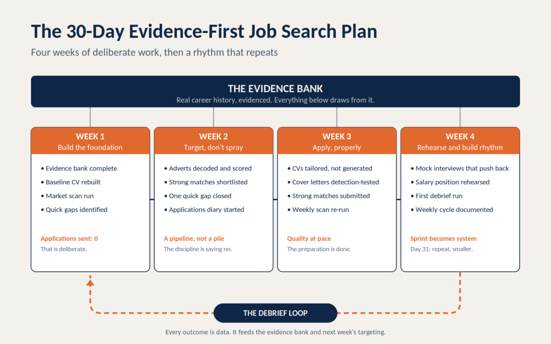 The 30-Day Job Search Plan: Evidence-First, AI-Assisted